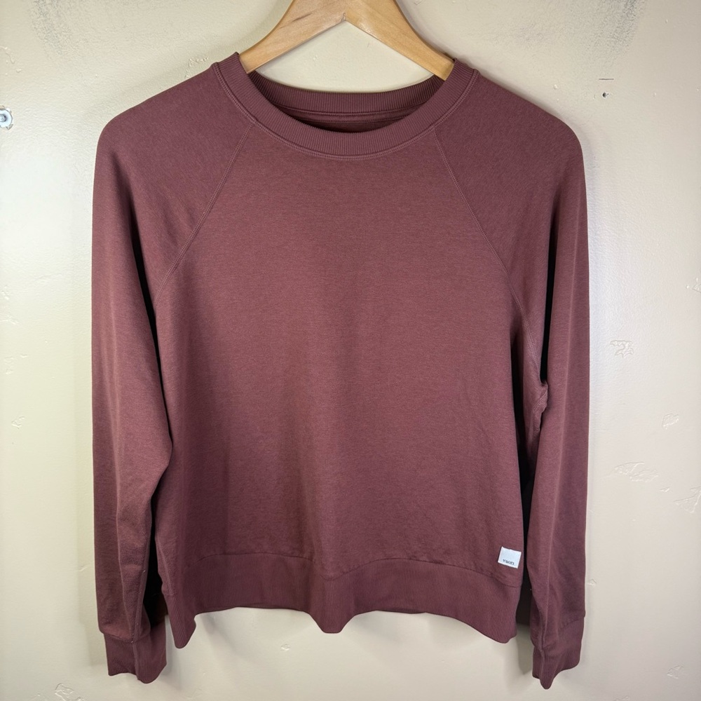 Vuori Women's Sweatshirt in Deep Maroon